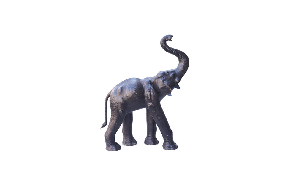 ヴィンテージ レザー製ゾウのオブジェ/Vintage Elephant Leather
