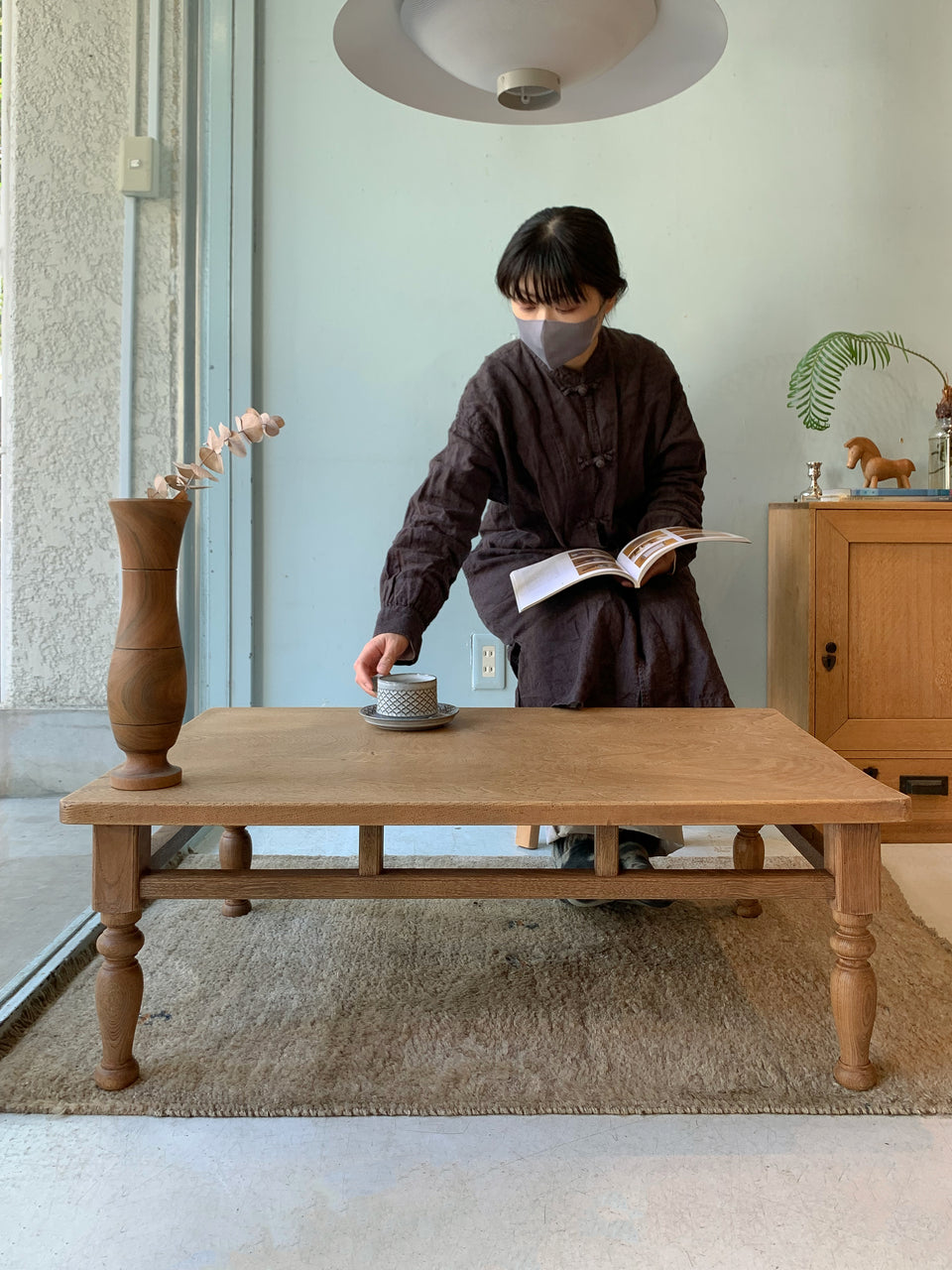 ジャパンヴィンテージ 座卓 ちゃぶ台 ローテーブル 古道具/Vintage Low