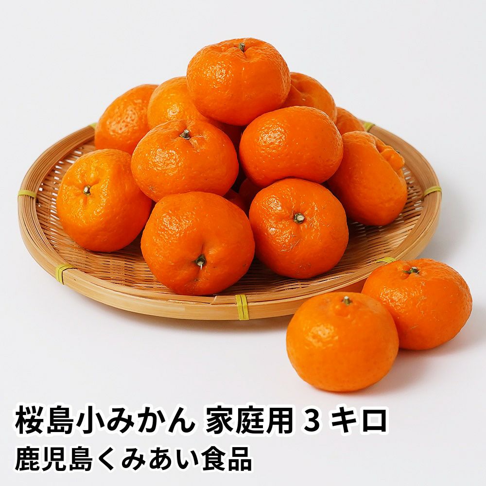 桜島小みかん 家庭用 3キロ 2L～Mサイズのギフト通販・お取り寄せ | JA