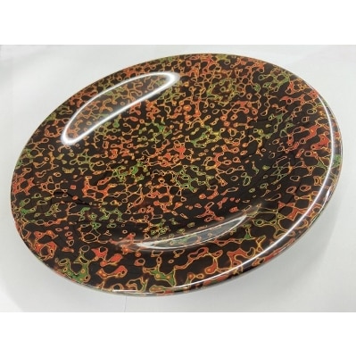 三百余年の伝統 『津軽塗(唐塗)菓子皿(木製)』【配送不可地域：離島