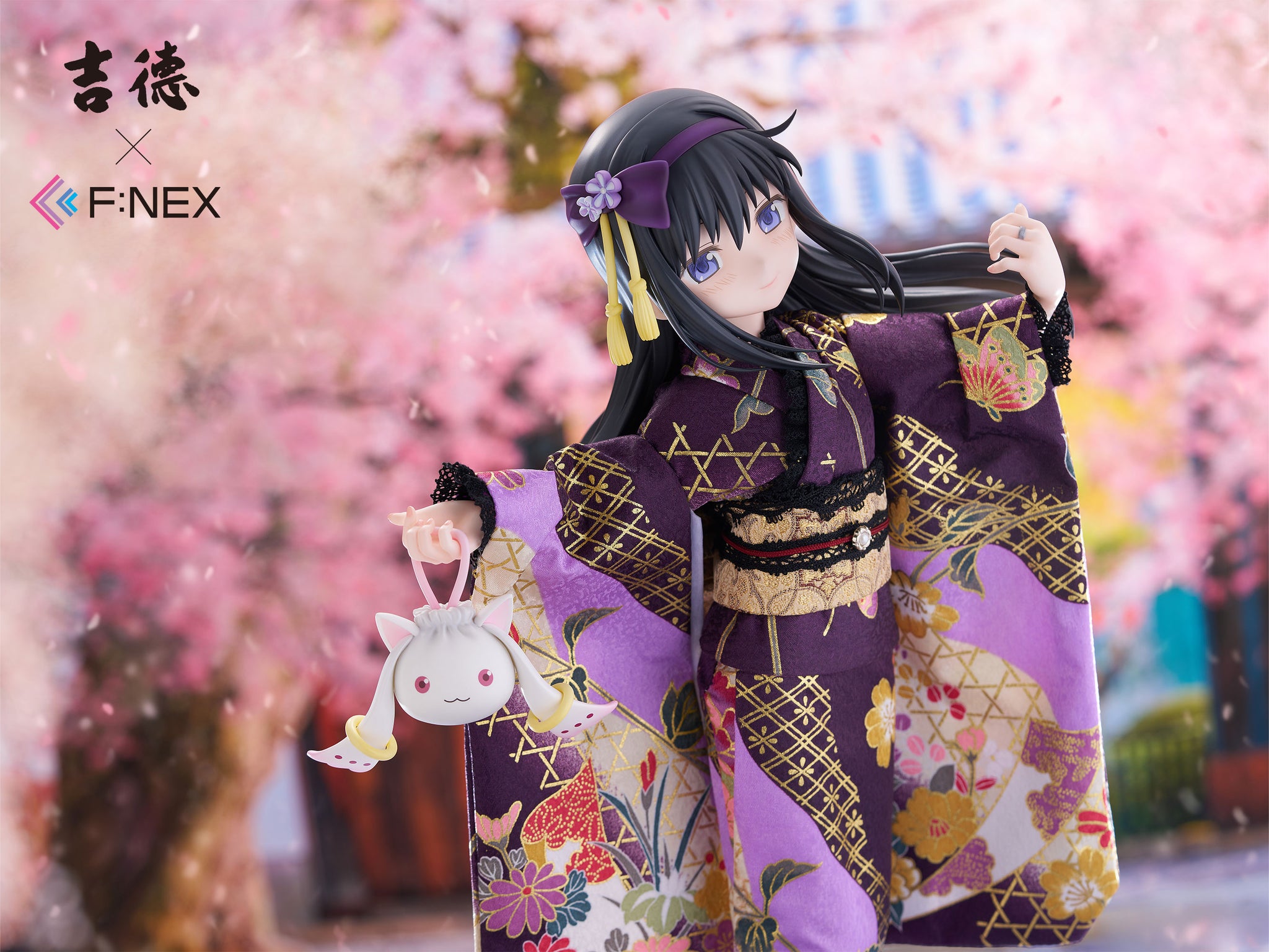 吉徳×F:NEX 暁美ほむら -日本人形- 1/4スケールフィギュア