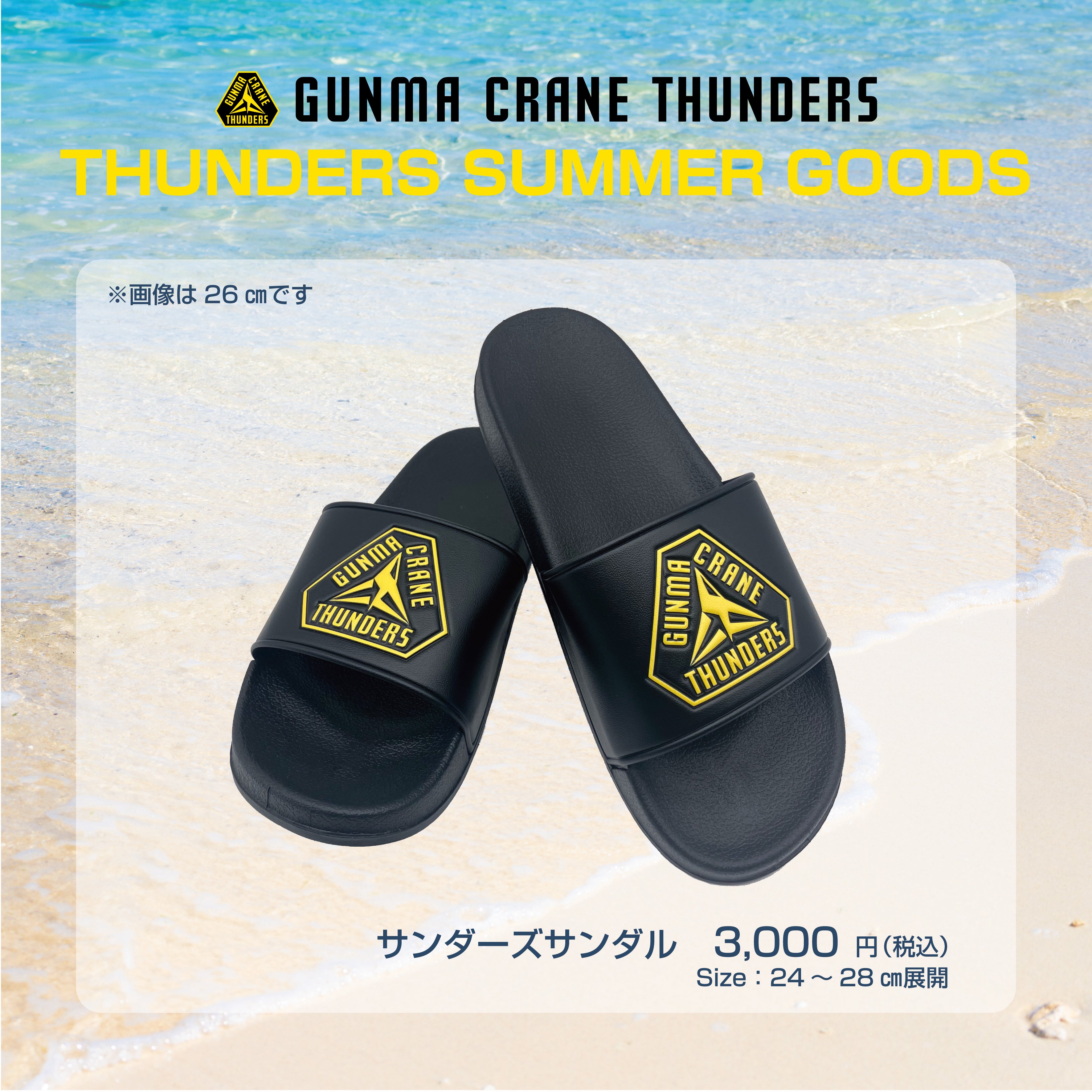 グッズ情報】7月19日(土)「2025-26THUNDERS SUMMER GOODS」先行販売