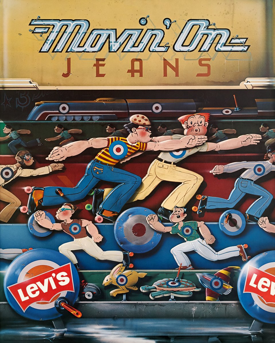 Vintage poster – Movin'on jeans Levi's – Galerie 1 2 3