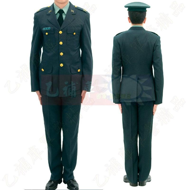 実物)台湾陸軍官品常装冬服一式 帽子、階級章、ベルト(中華民国 軍常服
