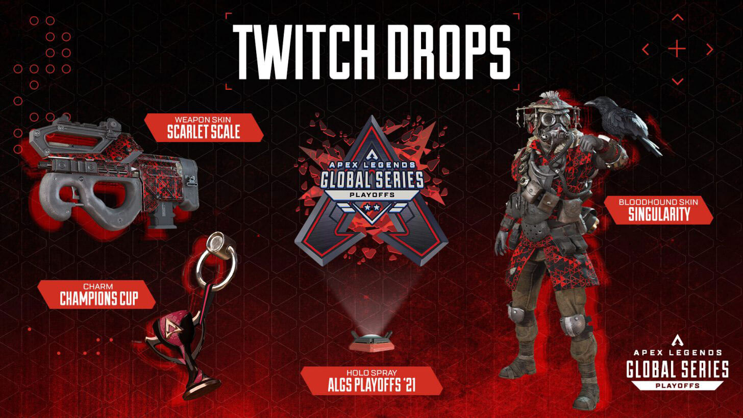 Apex Legends：ALGSのTwitch Dropsでスキン含む4種類のアイテムが入手