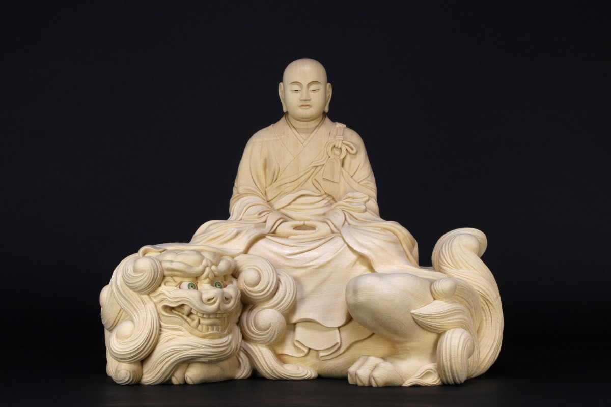 僧形文殊菩薩騎獅像 制作実績 | 京都の仏師【我休】GAKYU by 宮本工藝