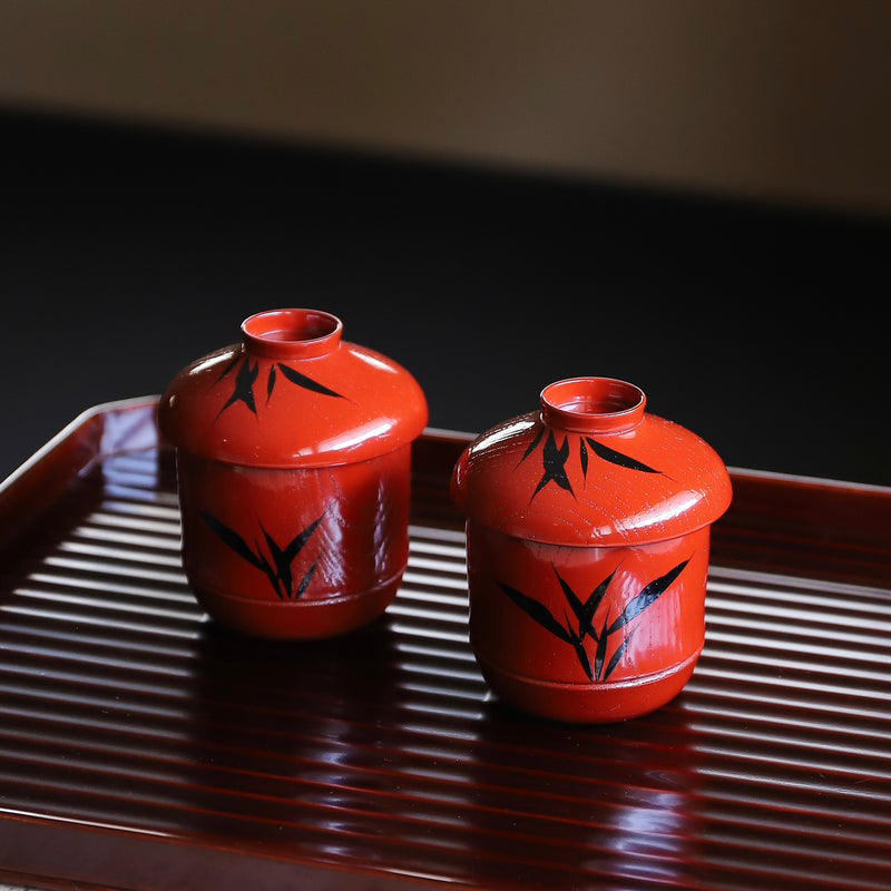 京都 平安象彦 稲穂蒔絵 吸物椀 2客 吸物椀 稲穂蒔絵 平安象彦 京漆匠