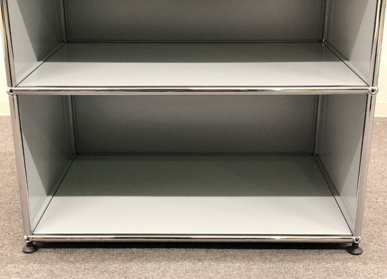 □USM/ハラーシステム□1列2段 オープンシェルフ グレー 奥行52cm