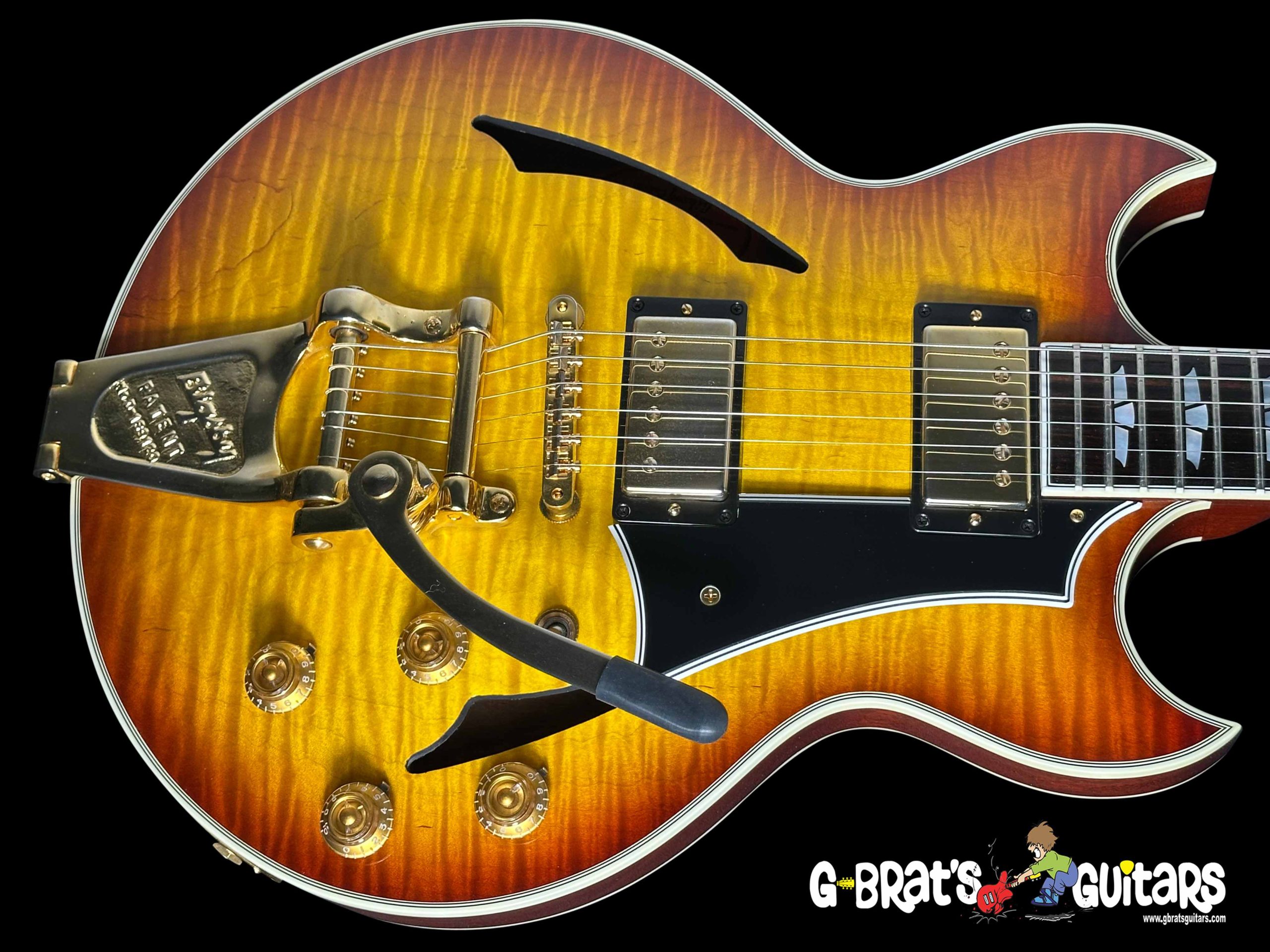 2016 Gibson Johnny A Custom Semi-Hollow Custom Shop Flame Top with