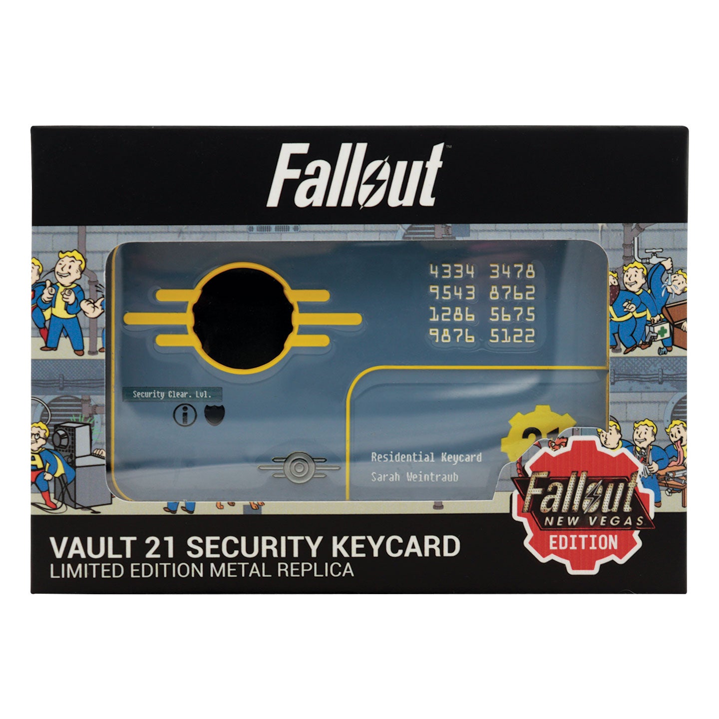 予約商品】Fallout セキュリティキーカード Vault 21 レプリカ