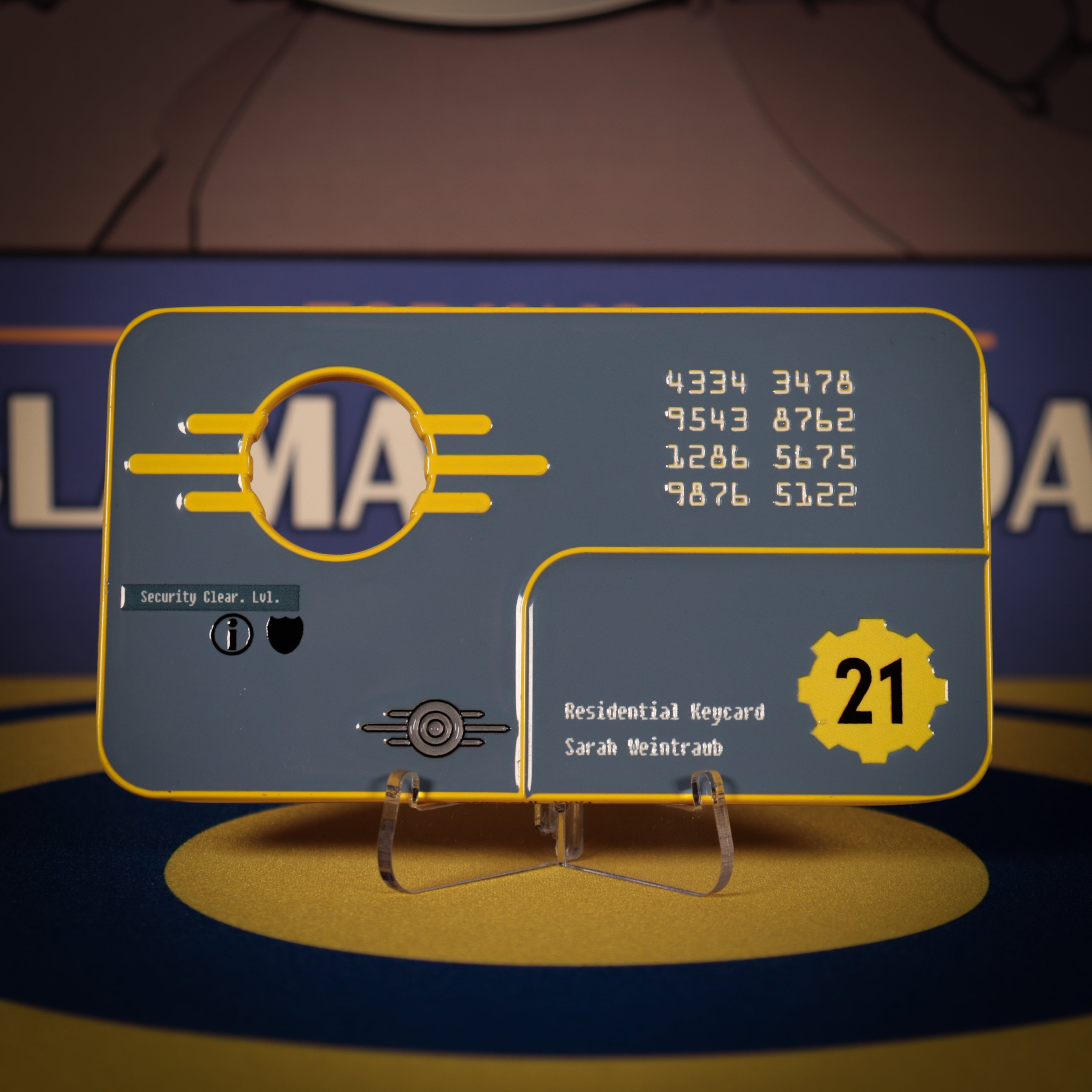予約商品】Fallout セキュリティキーカード Vault 21 レプリカ