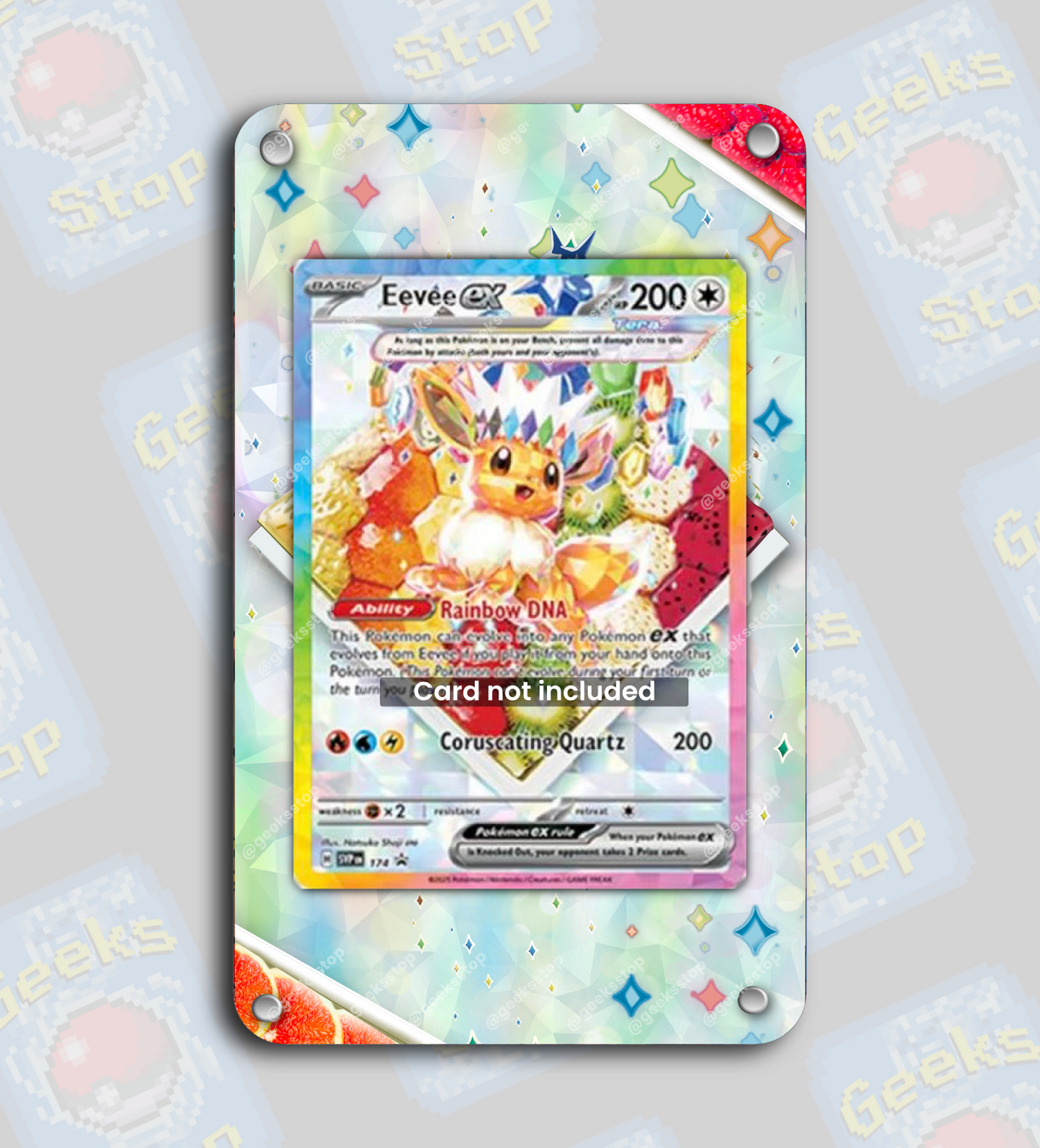 Eevee ex SPC Promo SAR | Extended Art Display Case for Pokemon
