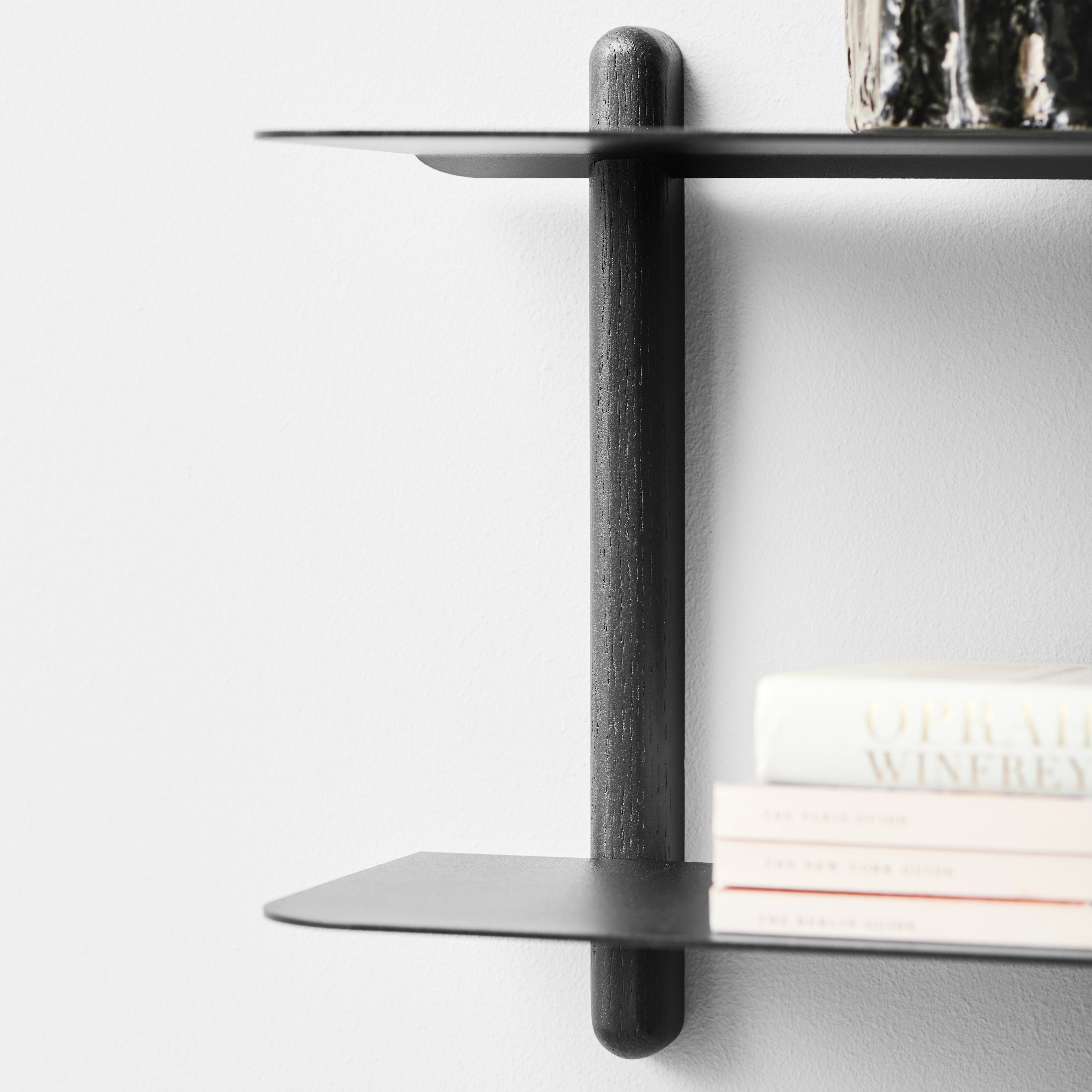 Nivo shelf F black ash/ black – Gejst Design