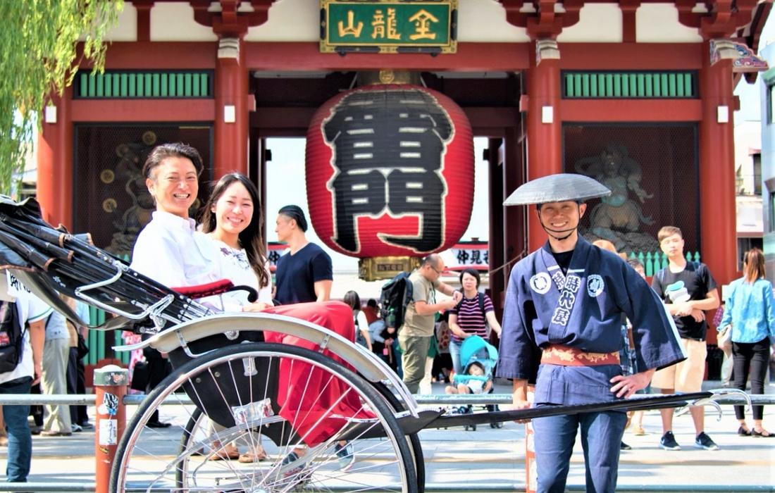 浅草で楽しむ人力車体験たっぷりコース」の体験ギフト。時代屋 所要