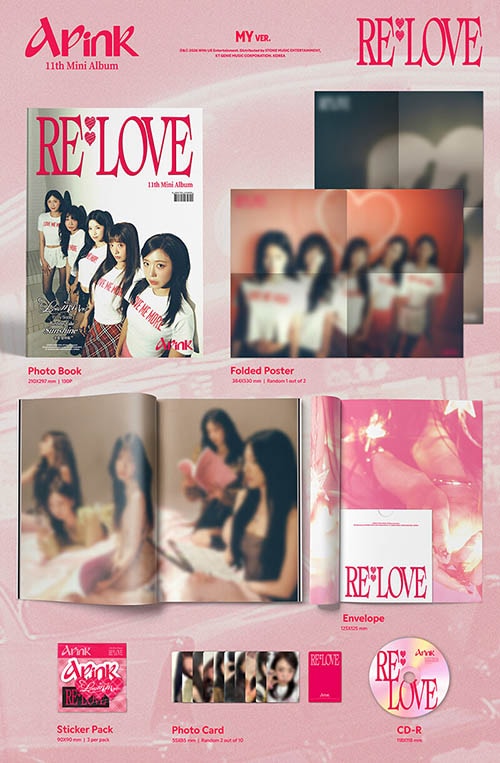 2種セット] 韓国音楽 Apink (エーピンク) - 11thミニアルバム 「RE