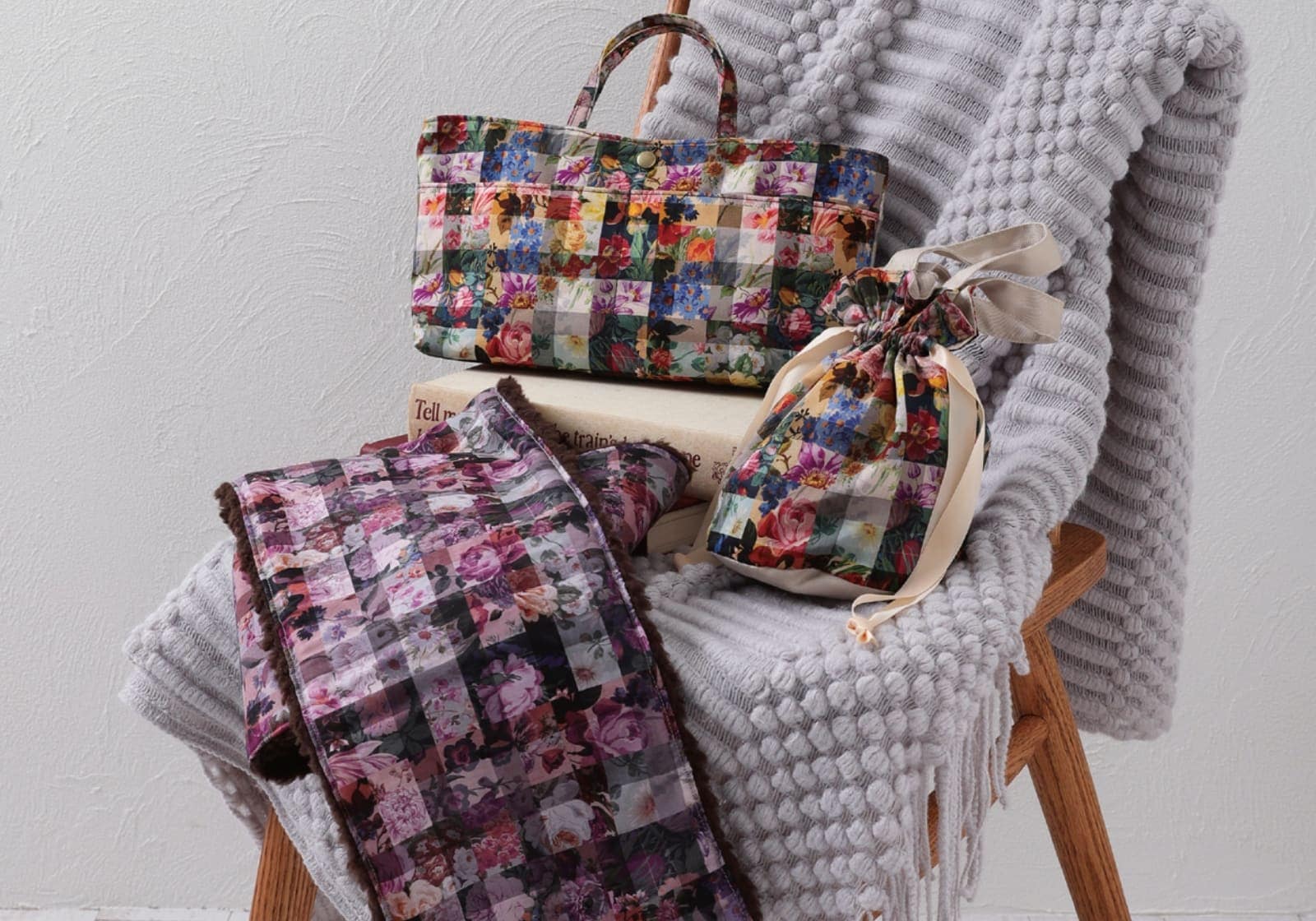 Liberty リバティ アーカイブギンガム フラワーブーケ 生地幅×60cm