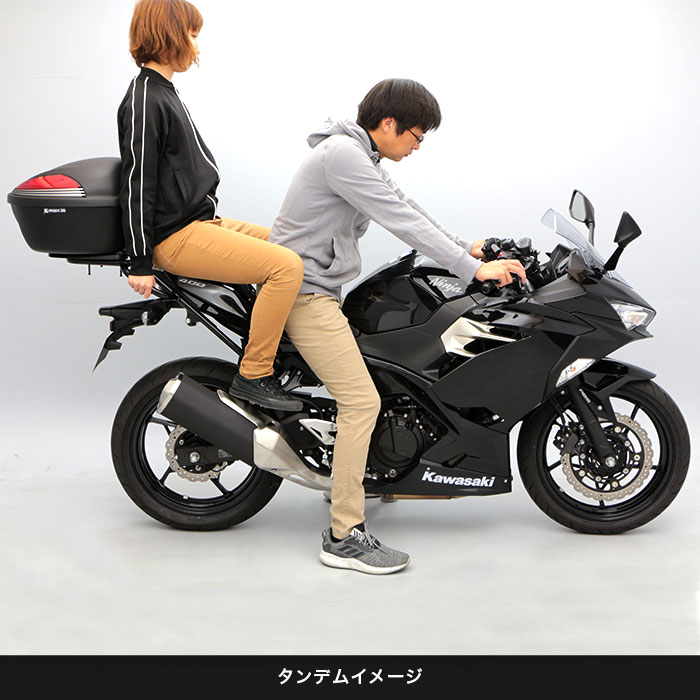 Ninja250 Ninja400 Z250 Z400 タンデムグリップ付きリアキャリア＋リア