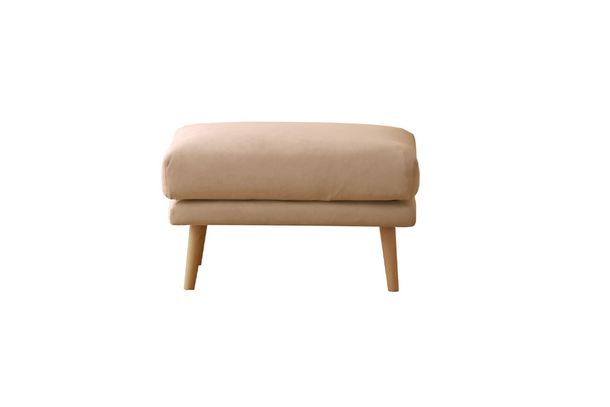 廃番25％OFF】HELEN SOFA オットマン ベージュ色 オーク脚/ウォルナット脚