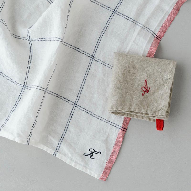 イニシャル刺繍｜Lino e Lina ONLINE SHOP