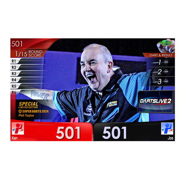 ダーツライブ スーパーダーツ2024 フィル・テイラー DARTSLIVE SUPER