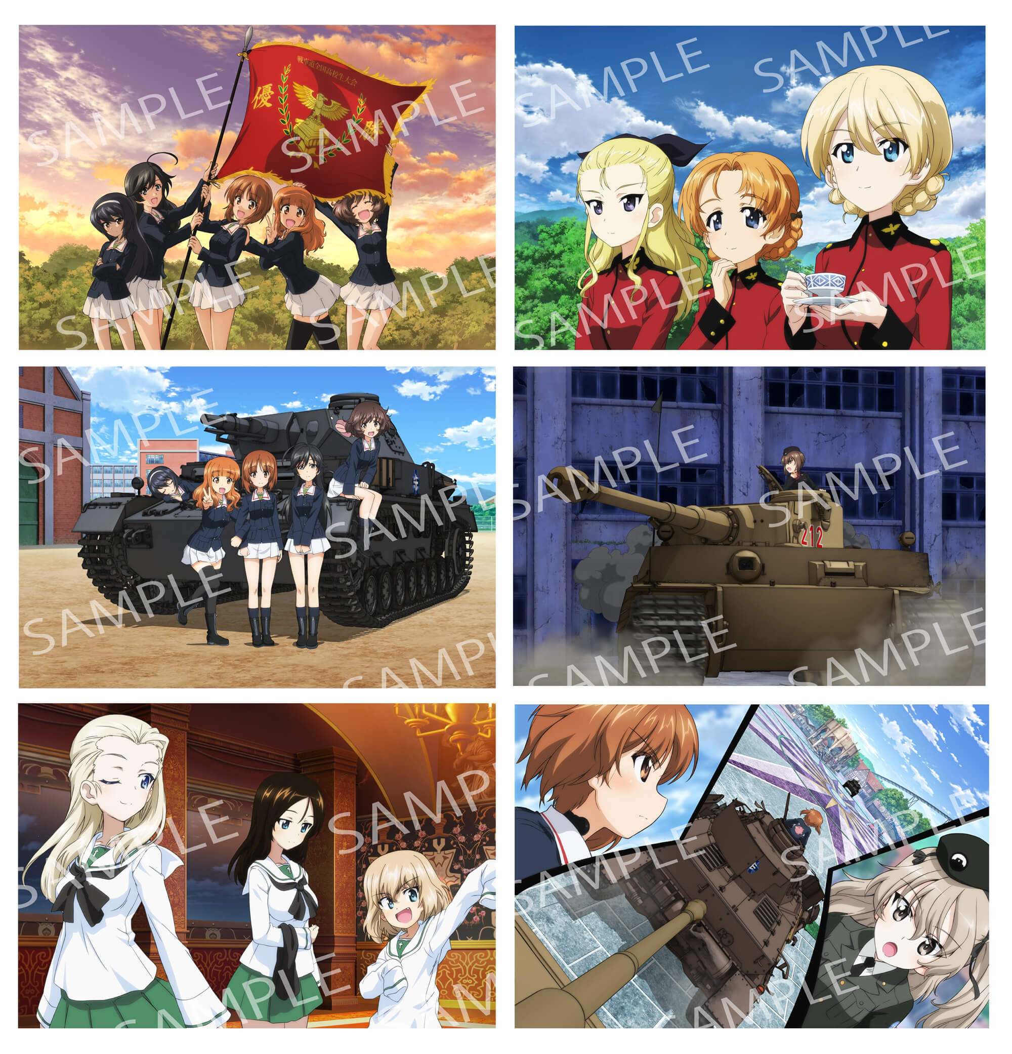 9）スクエア缶バッジ 全部セット（60個セット）｜ガールズ