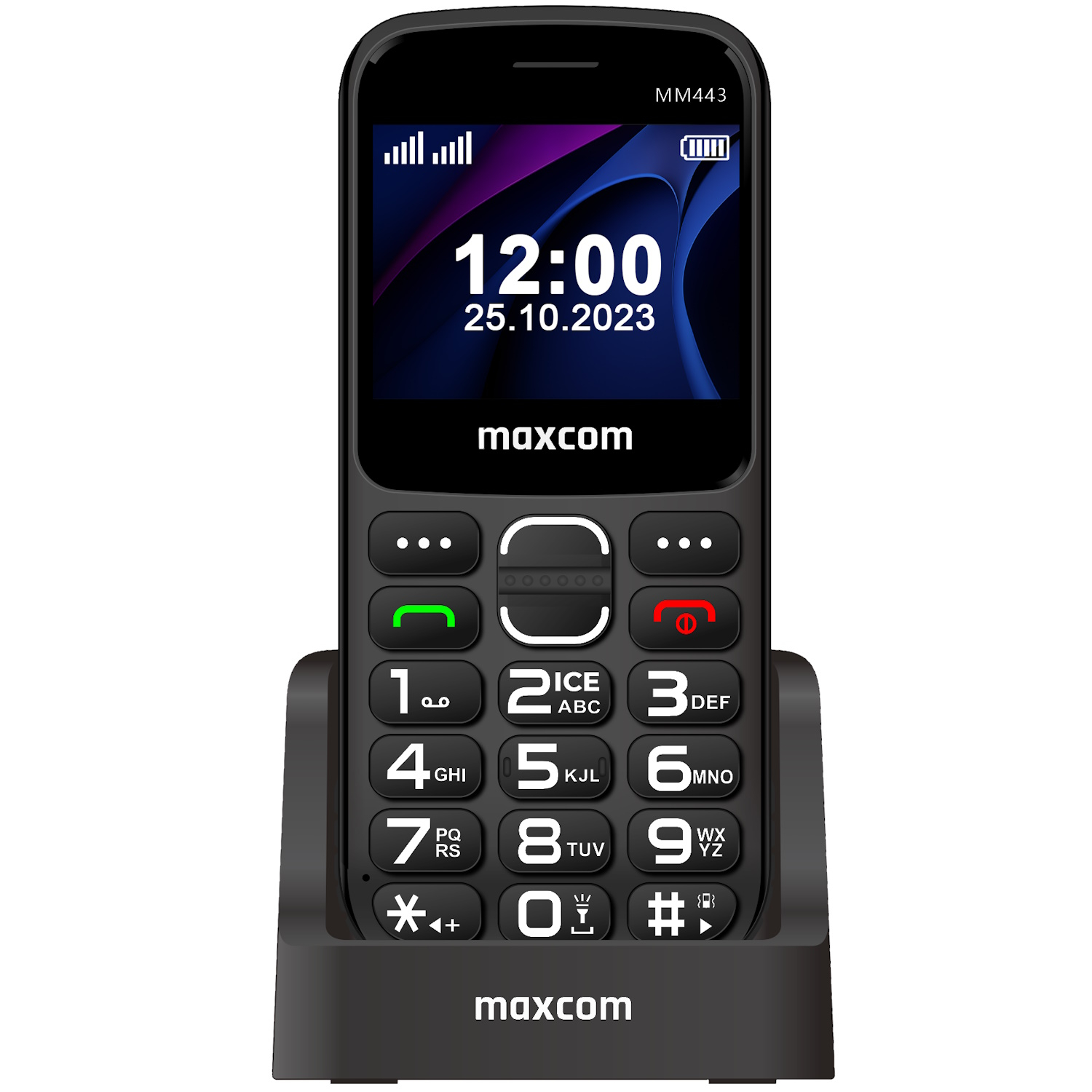 Telefon MaxCom 4G Comfort MM443, Black, / Telefon Taste MM443