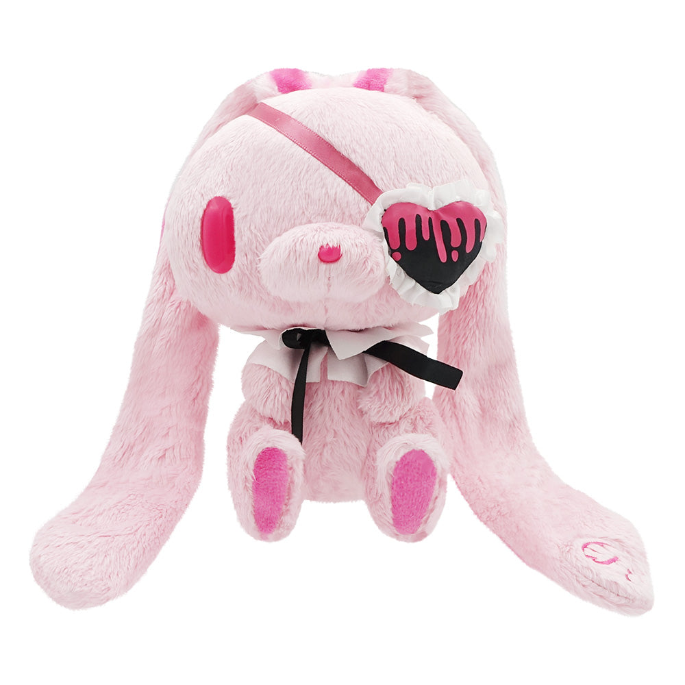 汎用うさぎ 手乗り鎮座ぬいぐるみ Eyepatch ver．PINK