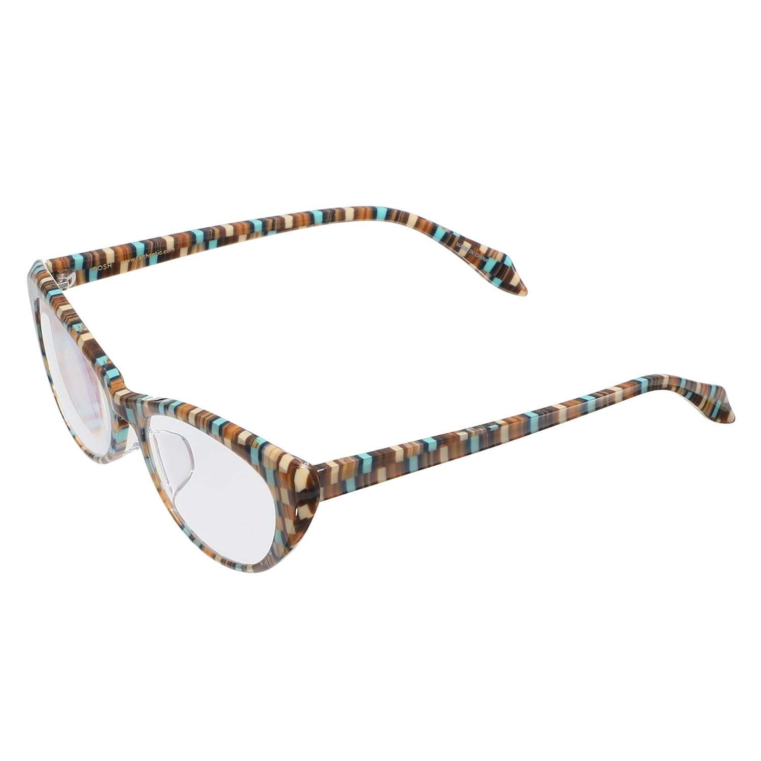 グラスチェーン付きリーディンググラス (タイル） – GOSH EYEWEAR