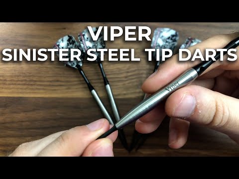 Viper Sinister Darts 95% Tungsten Steel Tip Darts 25 Grams – GLD