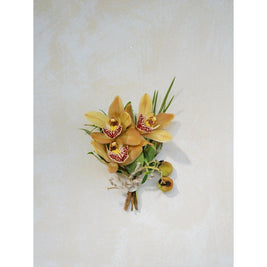 Earthy A la Carte Corsage - Green Fresh Florals + Plants