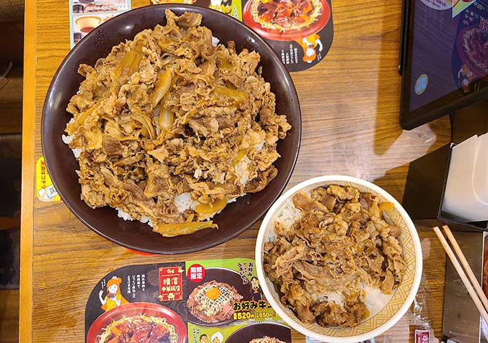 すき家の牛丼のサイズは全7種類 ミニから始まりキングに終わる 一番