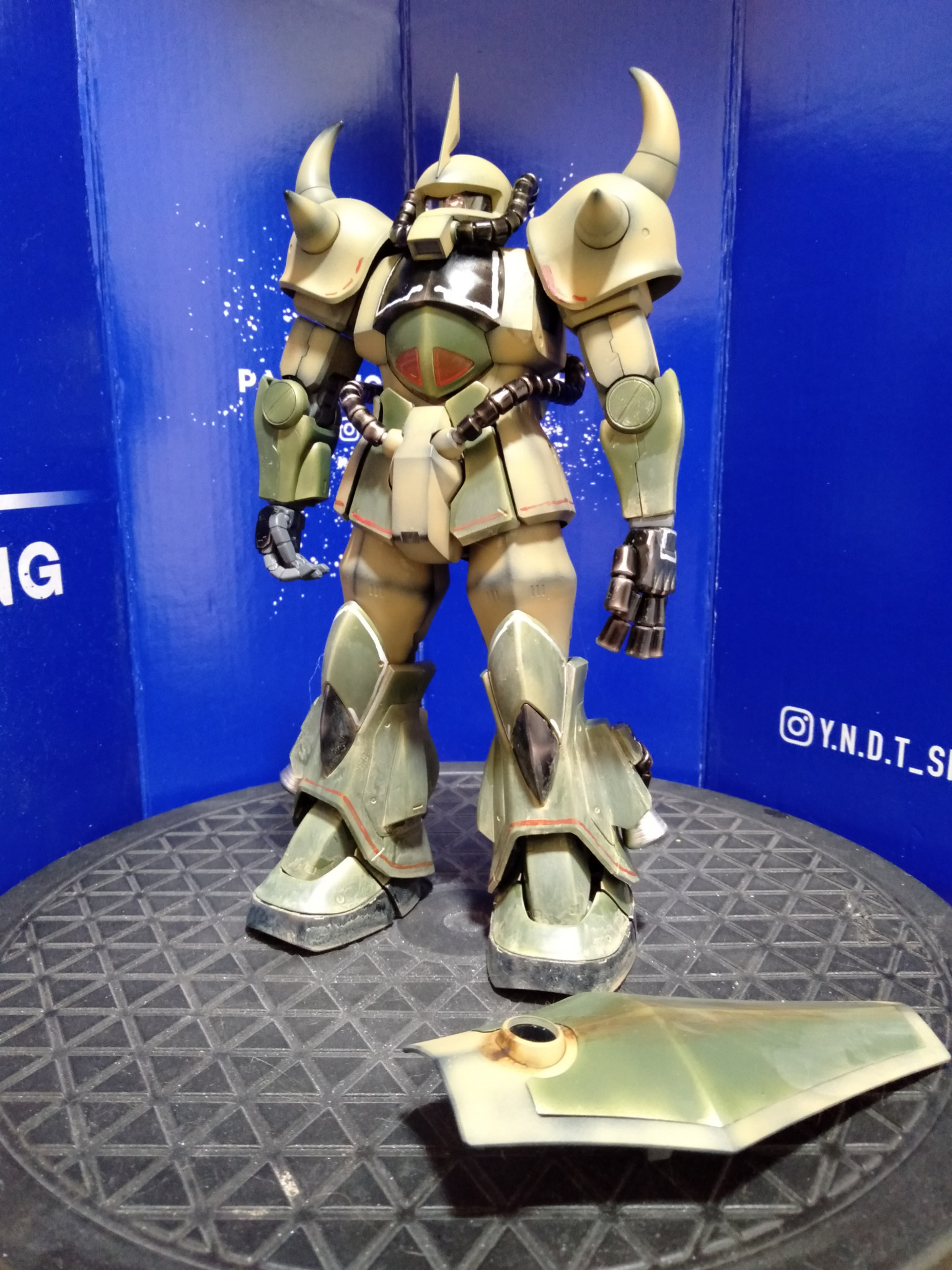 砂漠用高機動型グフ(デザート・グフ) MG グフVer.2・0改造 ｜猫親父
