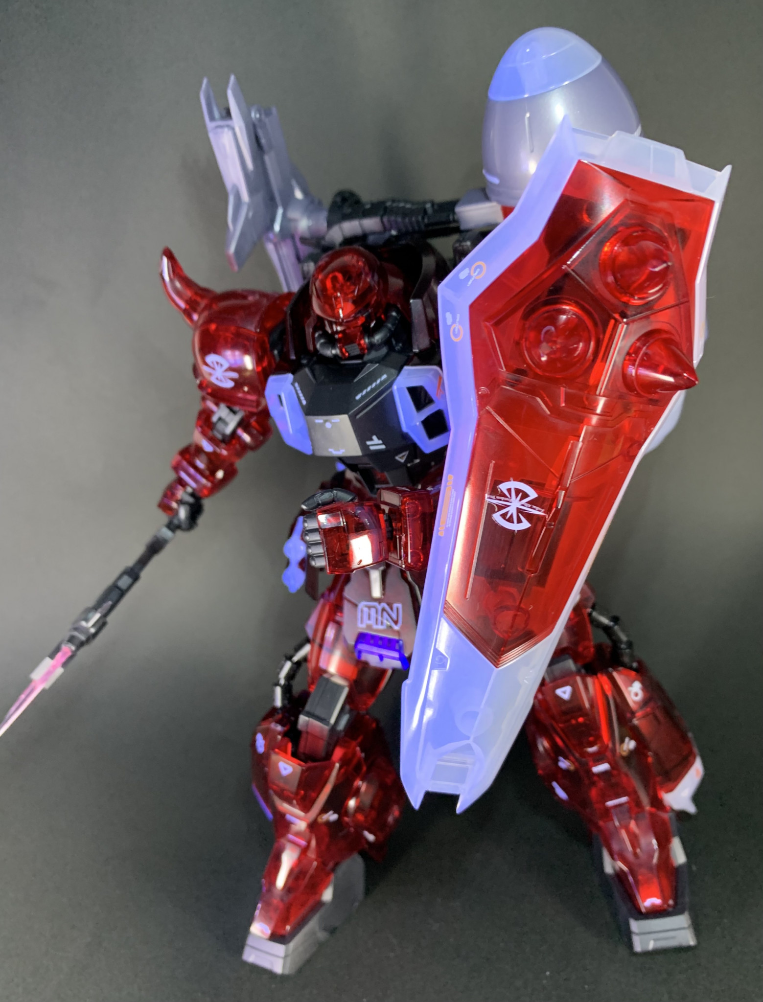 MG ガナーザクウォーリア クリアカラー｜ゆきを〆さんのガンプラ作品