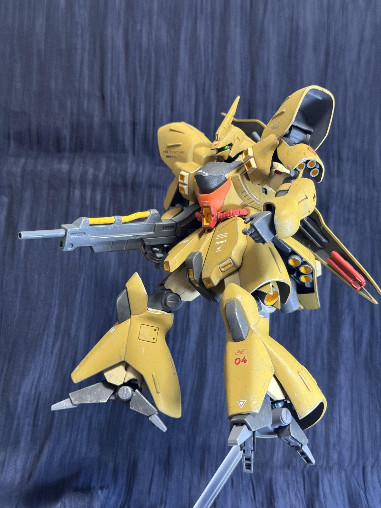 旧キットサザビー改造(陸戦型風サイコマシン)｜hagechanさんのガンプラ