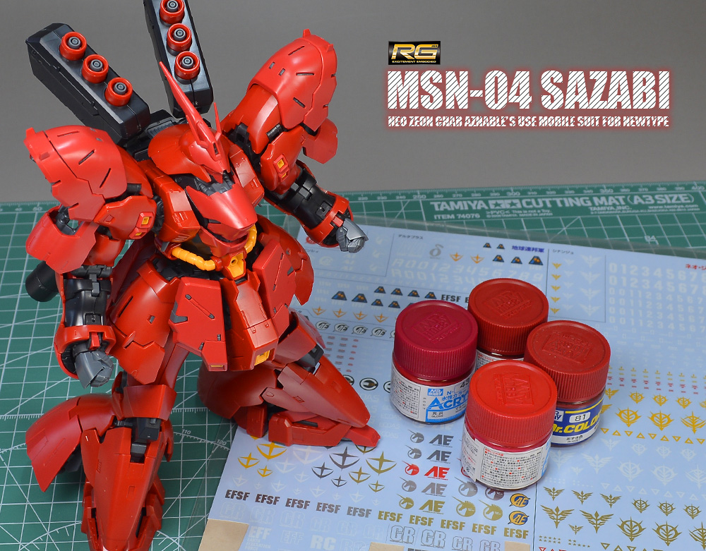 RG サザビーの制作① 小改修 | ガンダムブログはじめました