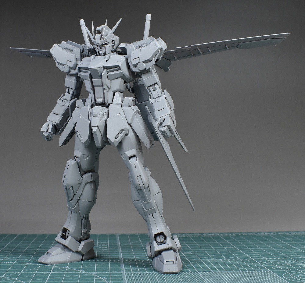 MG エールストライクガンダムVer.RMの制作① 頭部・胴体部の改修