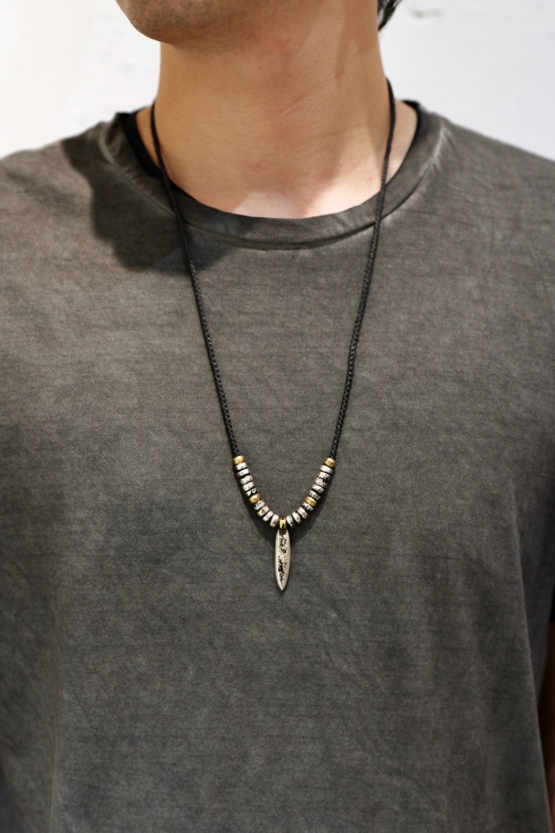 No 27. Wild Brass / Silver 925 Mixed Neck. JUN UEZONO BLOW