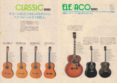 モーリス アコースティックギターカタログ 1993