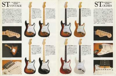 トーカイ エレキギターカタログ Flat Top Series 1981