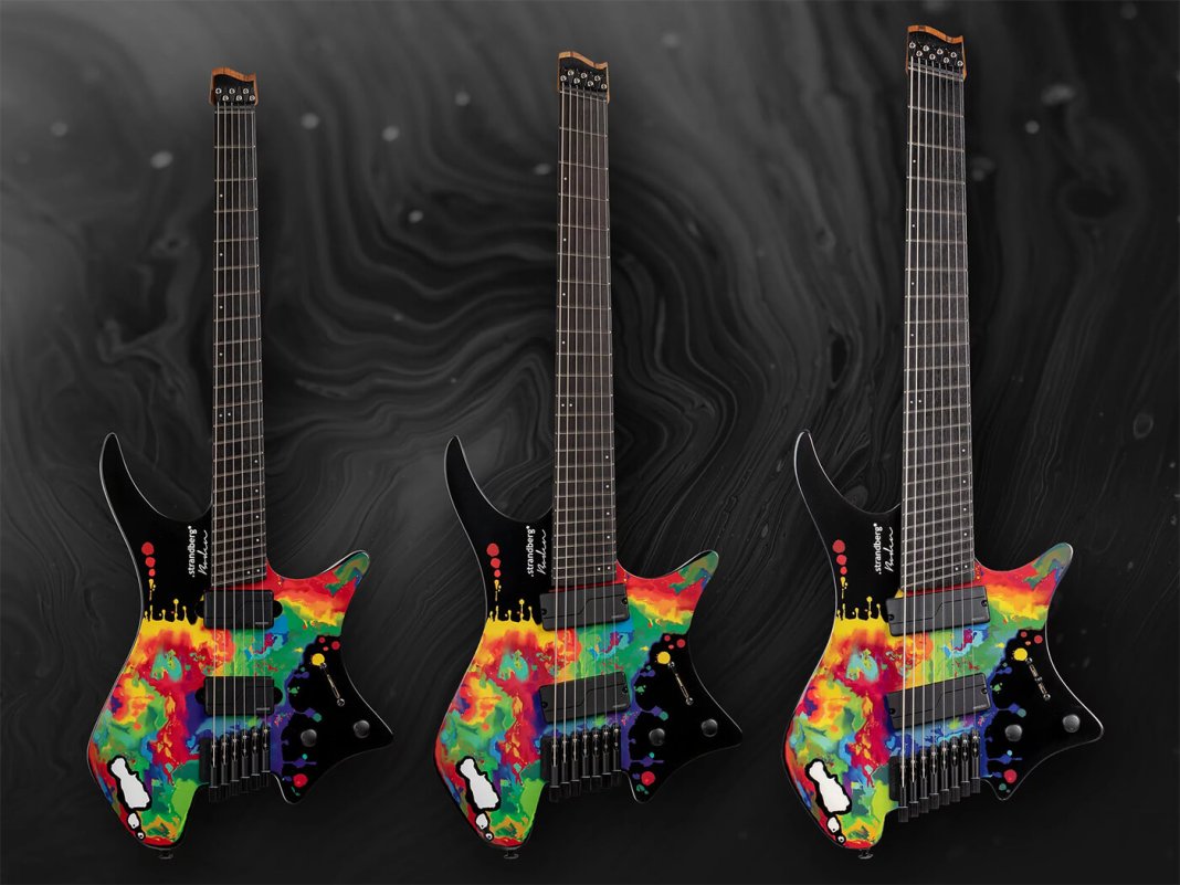 Strandberg debuts colourful Boden Metal axe for Sarah Longfield