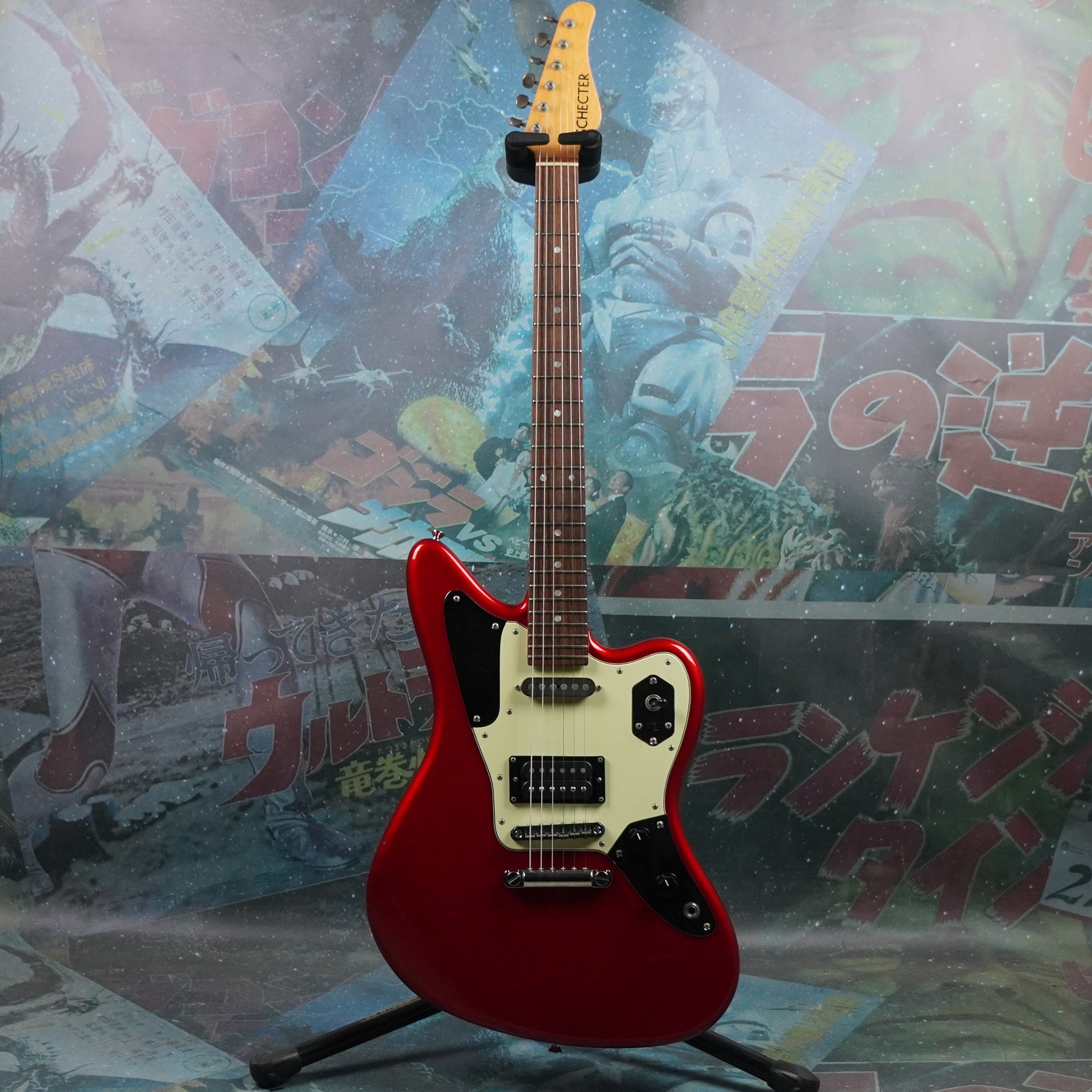 Schecter AR-06 Jaguar Offset 2000's Candy Apple Red MIJ Japan