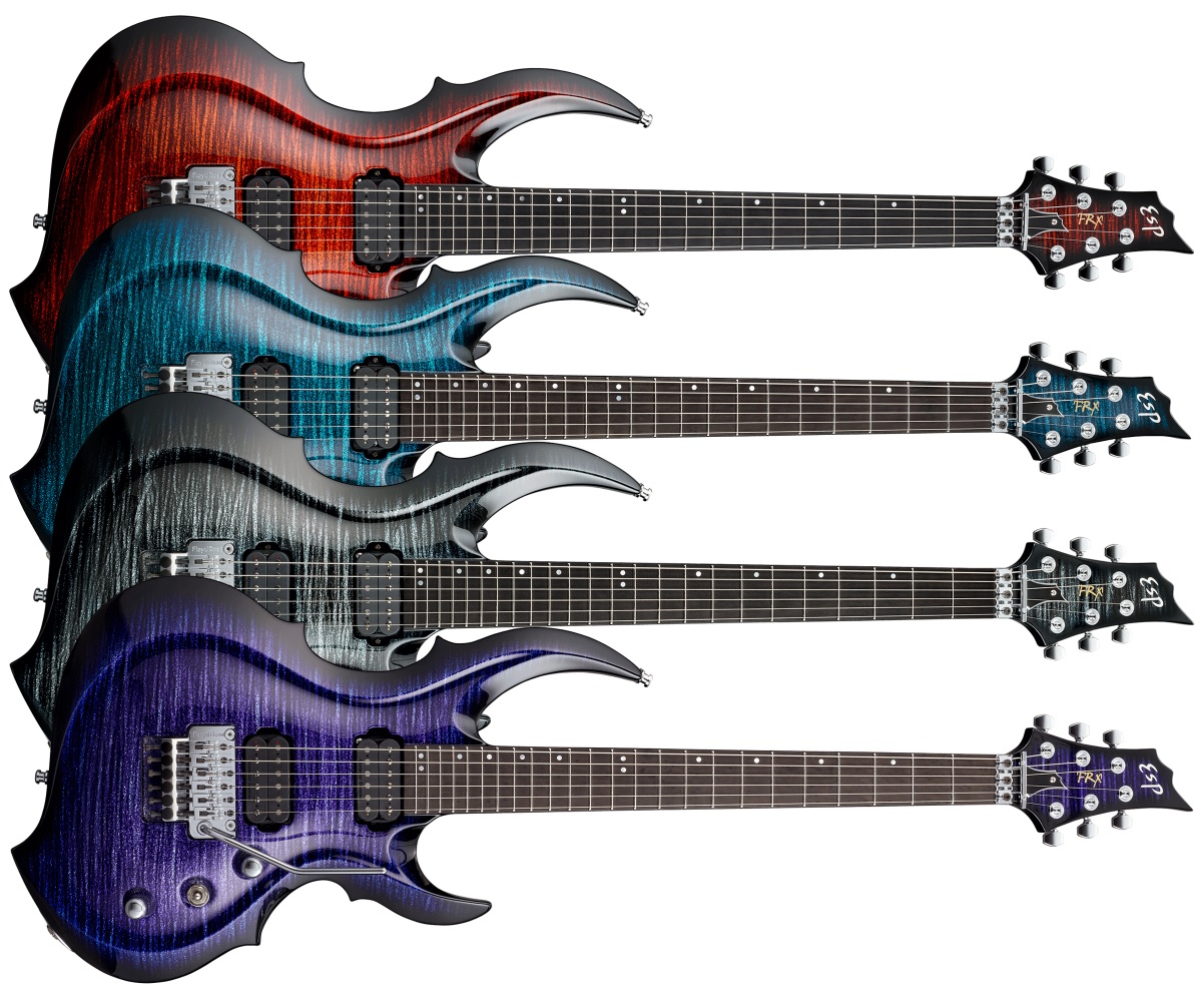 ESP FRX -Glitter Storm Finish Series-｜独創性あるシェイプのモデル