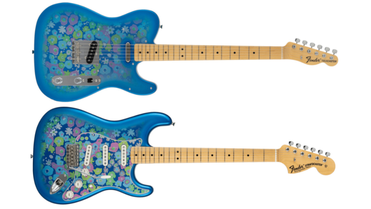 Fender「Blue Flower」Strat & Teleが2025年限定復刻。華やかな