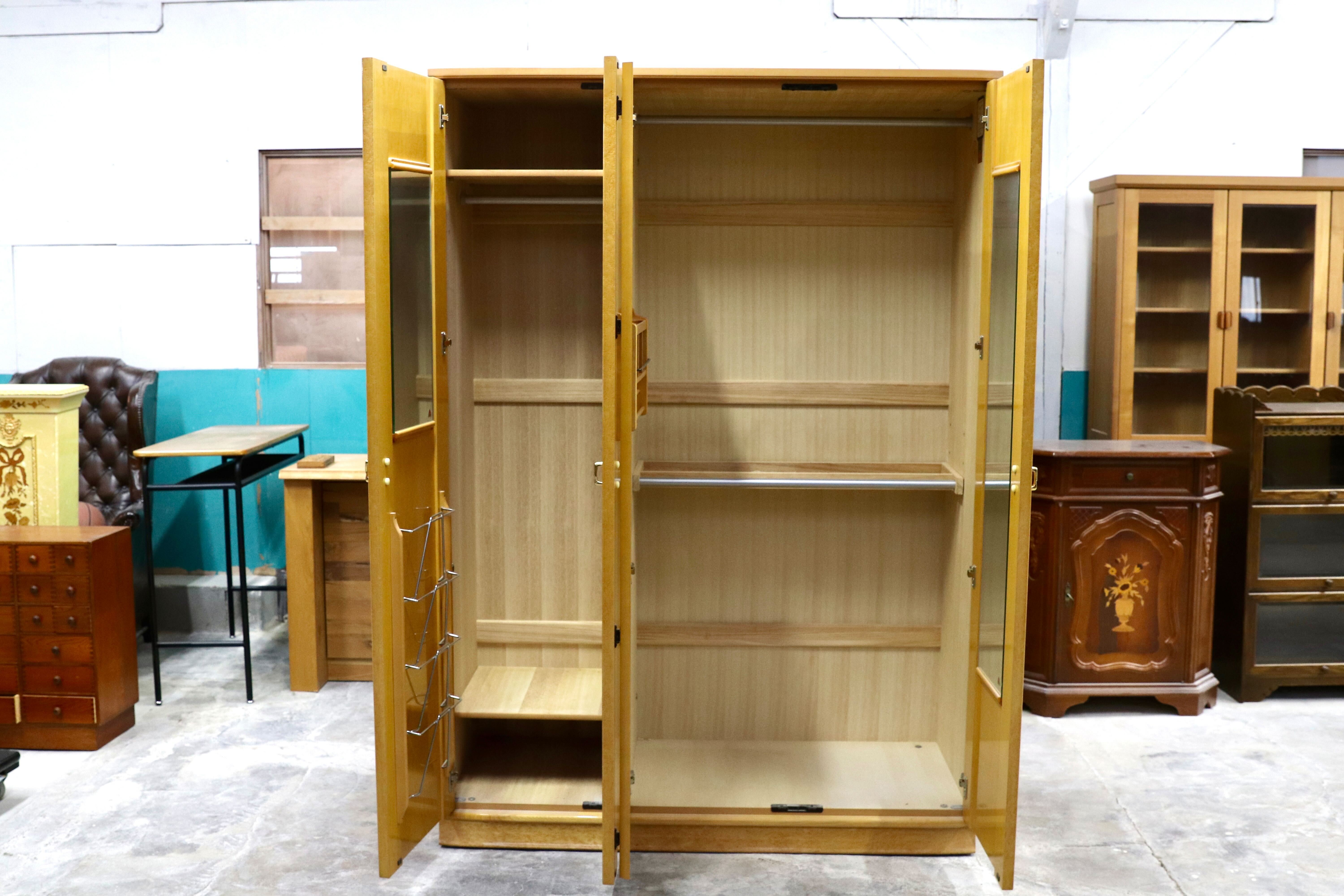 GMHK385○IDC大塚家具 松岡家具 シャンドール バーズアイメープル 洋服