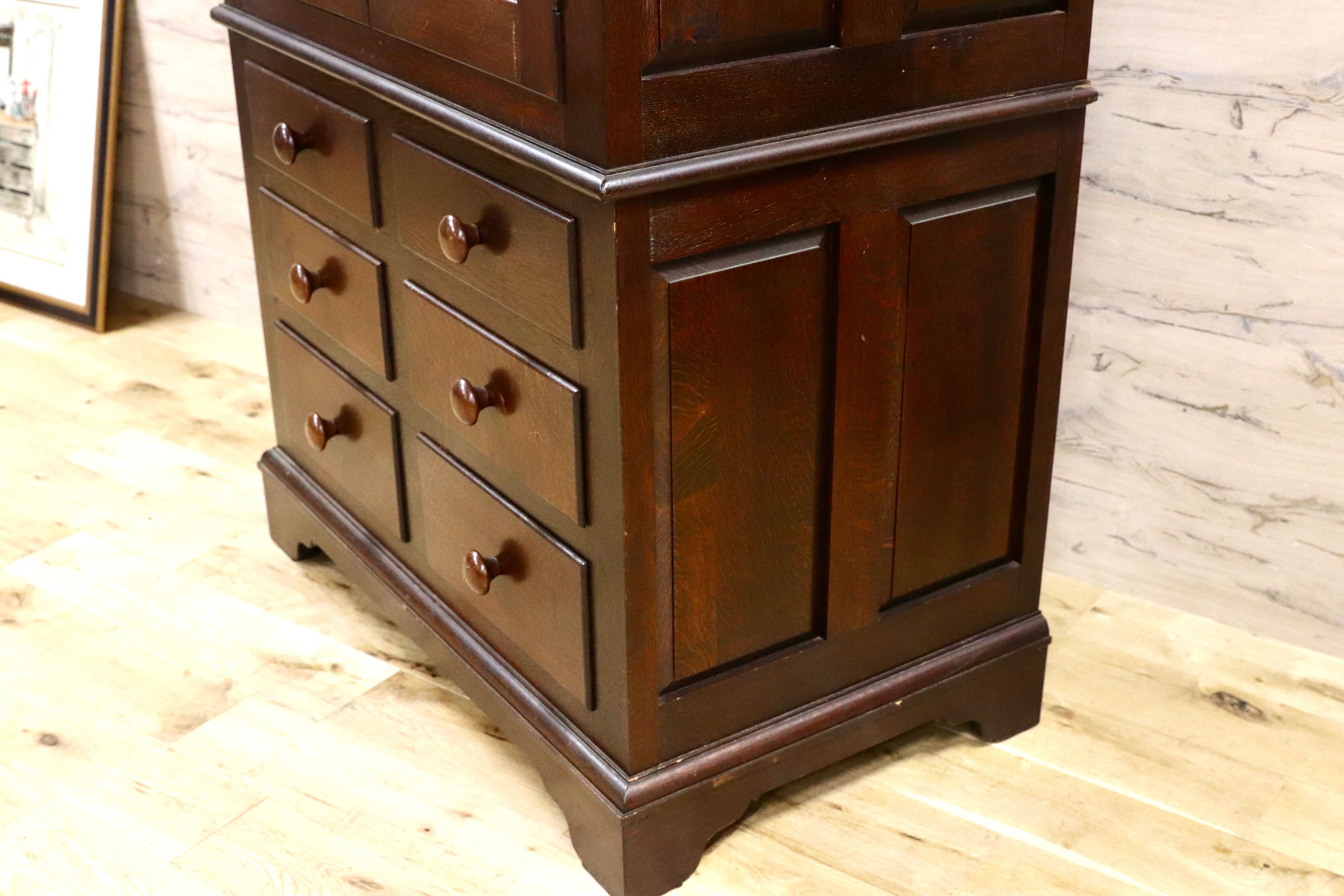 GMGK435A○松本民芸家具 E型洋服箪笥 ワードローブ チェスト 洋服収納