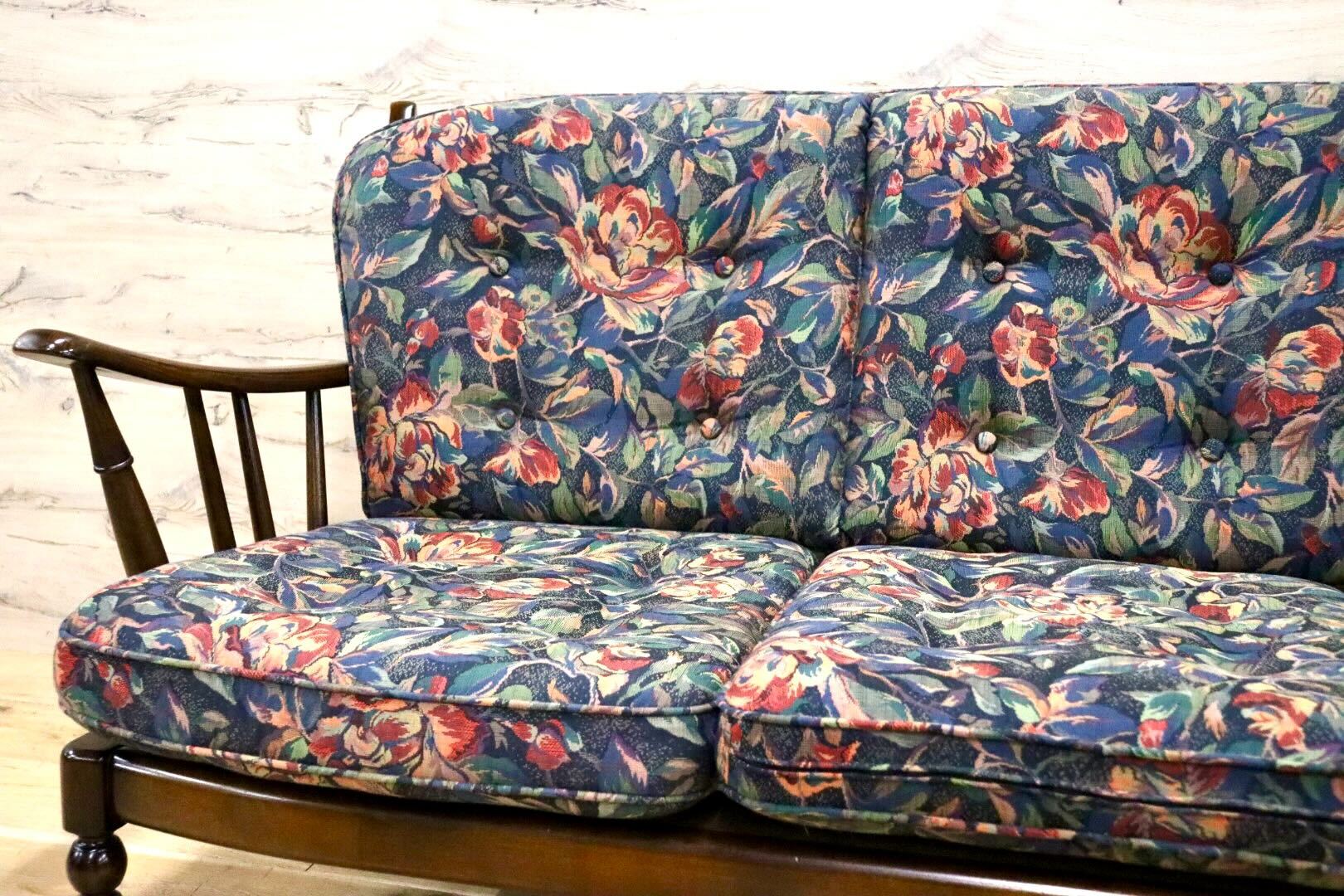 GMGS182○karimoku / カリモク コロニアル 3人掛けソファ トリプル