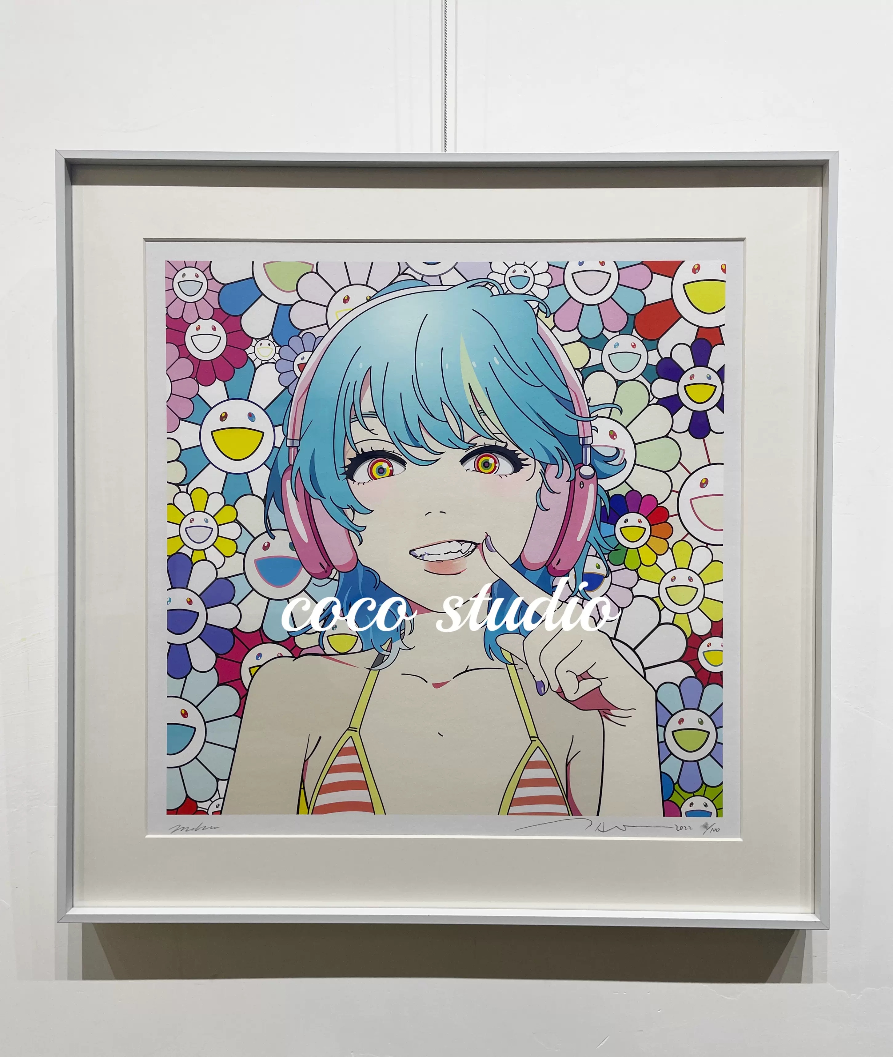 smile_01 w M.F 村上隆 mebae 版画