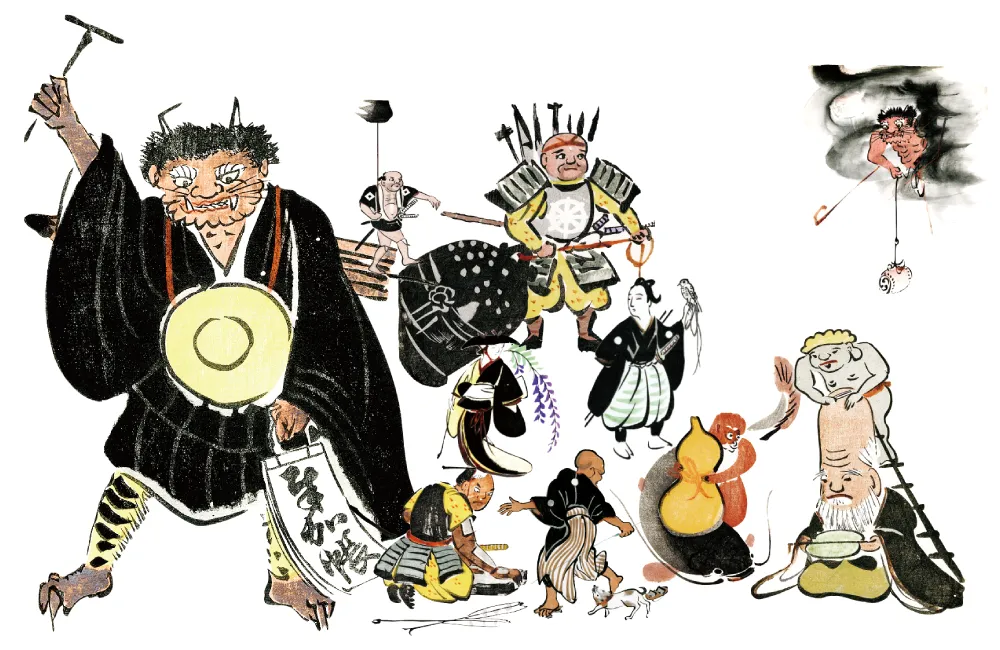 大津絵とは？歴史と代表的な種類を解説｜藤娘・鬼の念仏・グッズまで