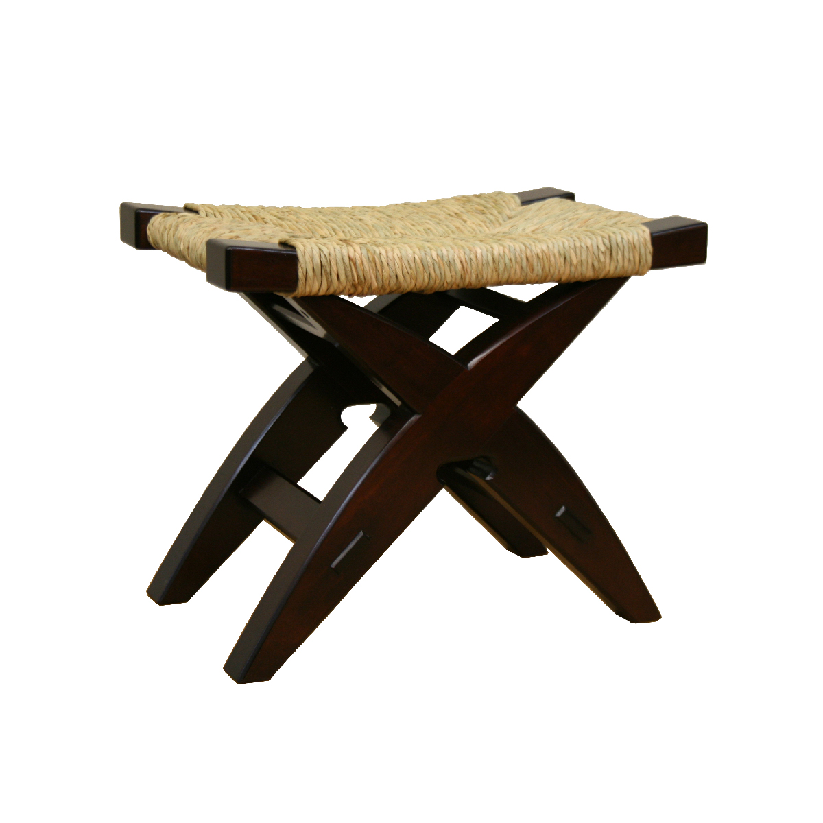 222型鞍型スツール Rush-seated stool No.222 “Saddle” by “Kanjiro