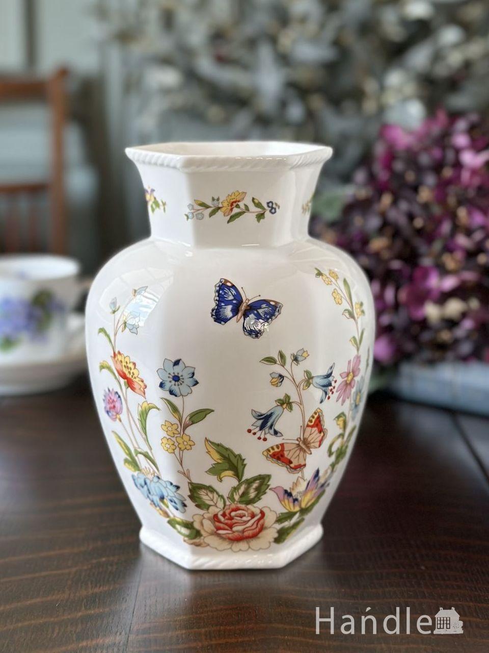 イギリスから届いたエインズレイの花瓶、コテージガーデン（COTTAGE